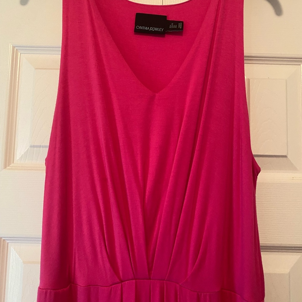 Cynthia Rowley Vibrant Pink Maxi Dress